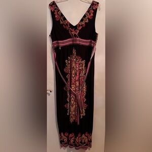 Black and pink dress